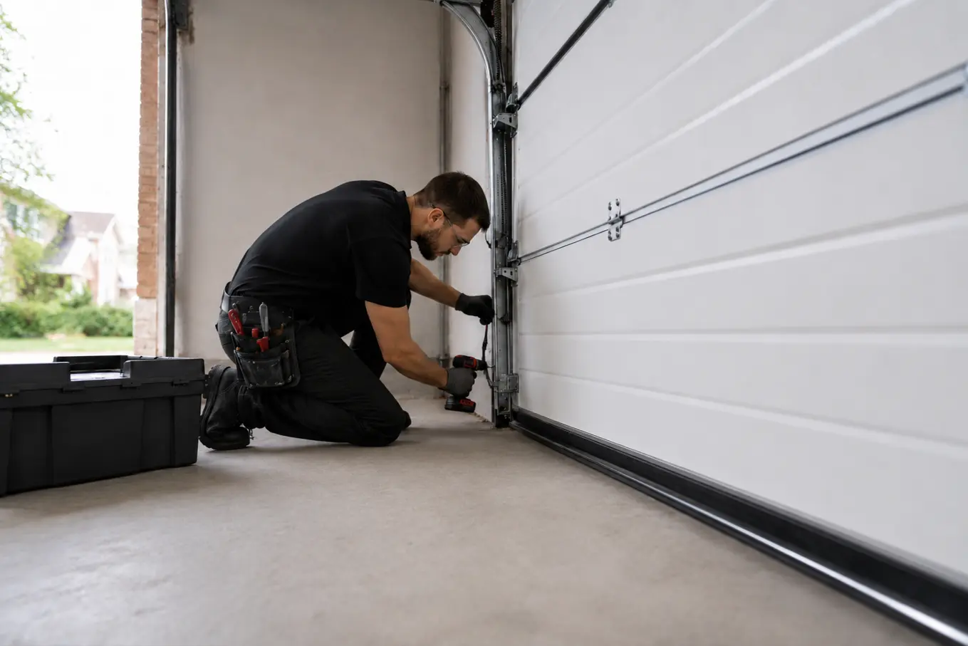 We installed garage door