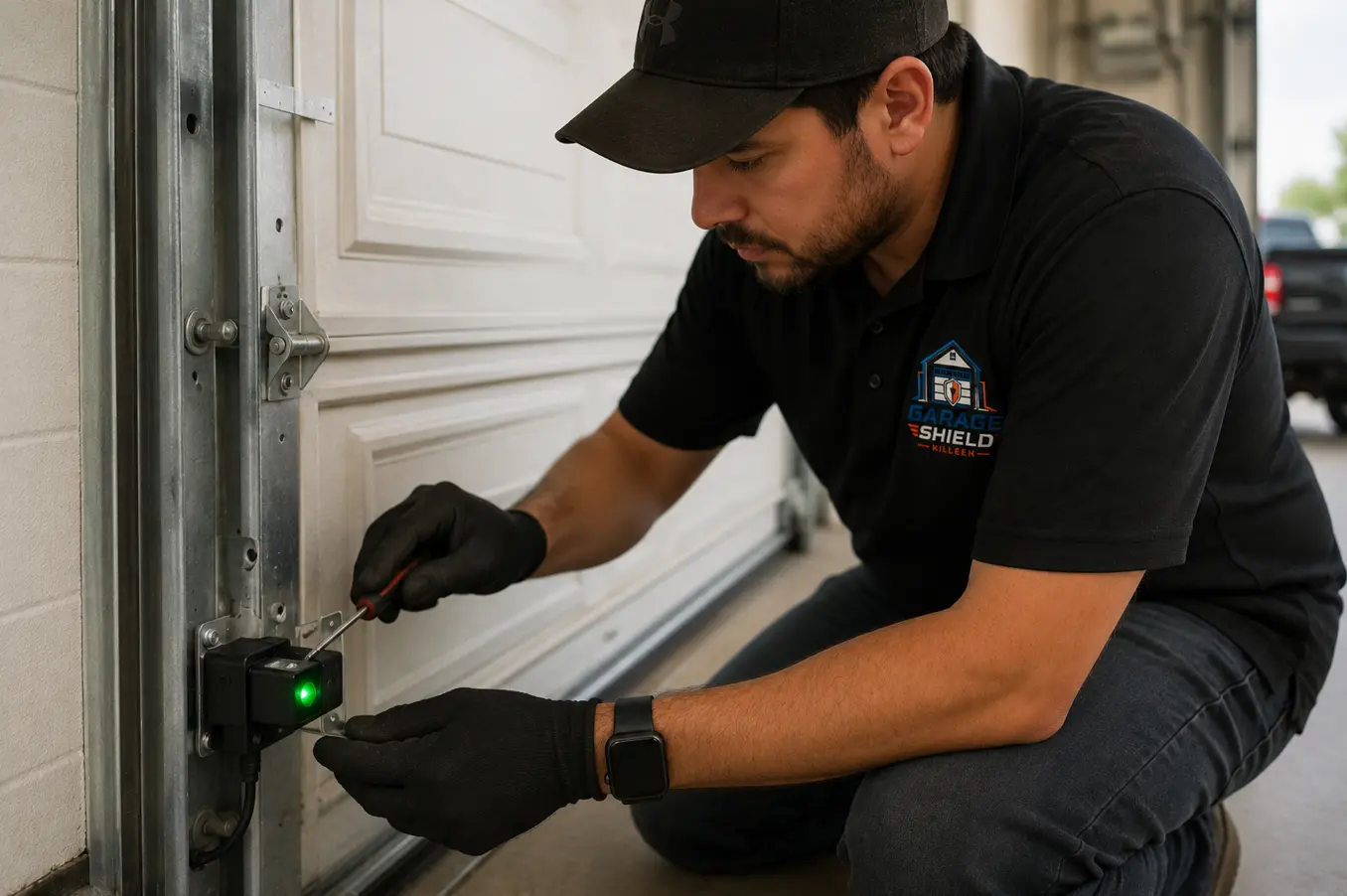 We also repair and align the garage door sensor