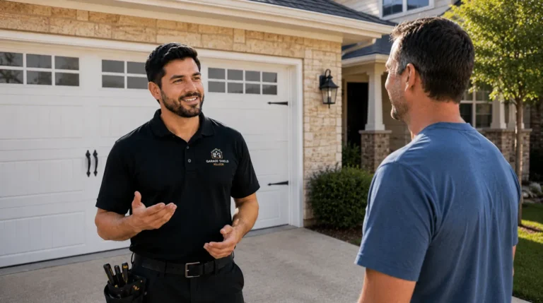 Garage door inspection for repairing