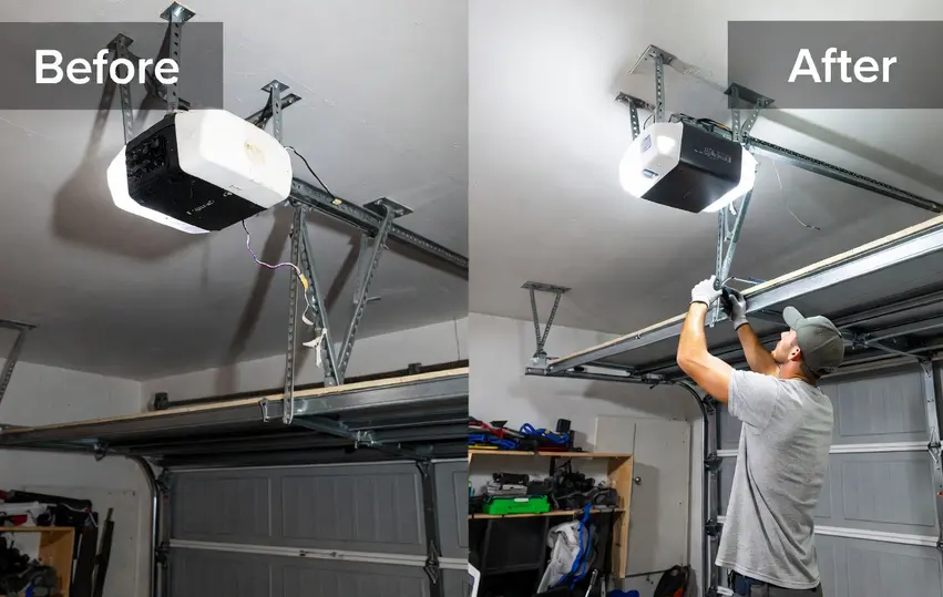 Our Team repaired the garage door opener
